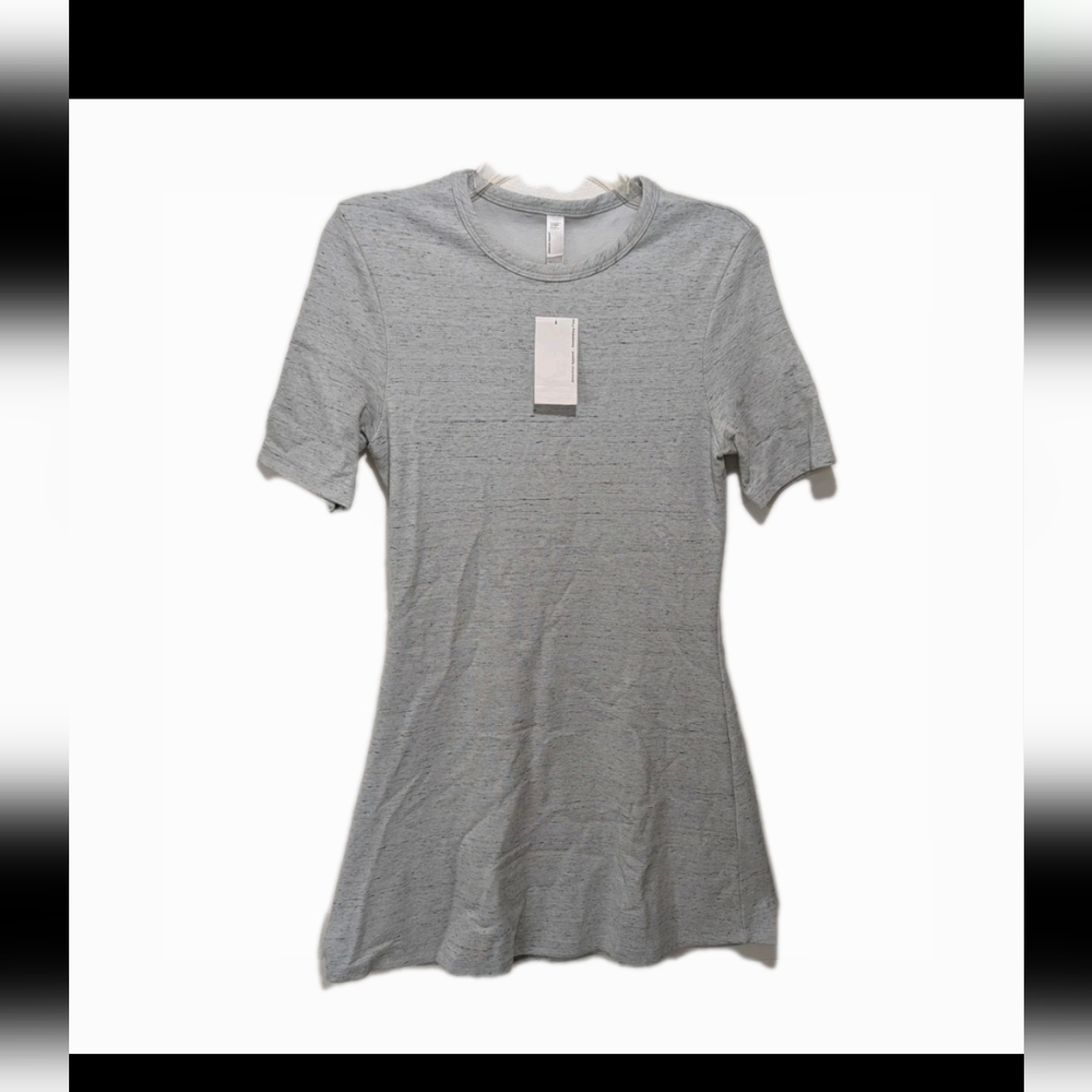 NWT American Apparel Ponte Crew Neck Short Sleeve Mini Dress L Skater #8